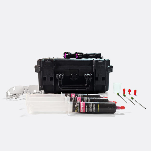 Kontrastmittel Öl: Lecksuche-Set Pack Pro UV Oil Red | FluoTechnik