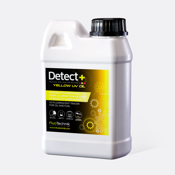 Lecksuchmittel Öl Detect+ Yellow UV Oil bei Ölverlust | FluoTechnik