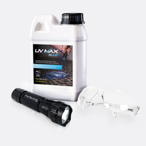 UV MAX Blue Kit und UV Lampe - Taschenlampe - Hohe Präzision - 365nm
