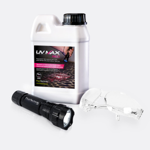 UV MAX Red Kit und UV Lampe - Taschenlampe - Hohe Präzision - 365nm