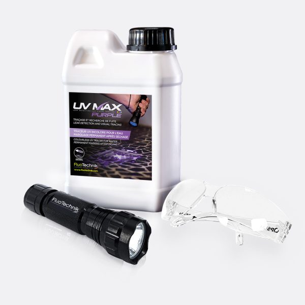 UV MAX Purple Kit und UV Lampe - Taschenlampe - Hohe Präzision - 365nm