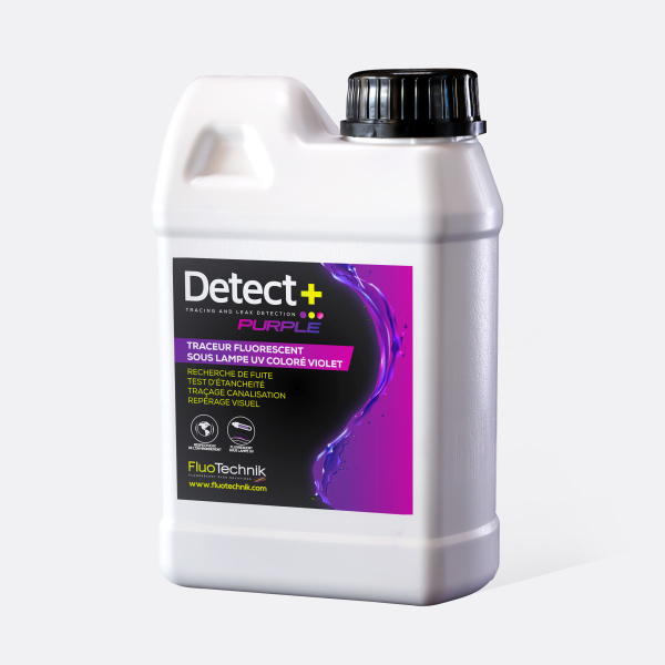 Lecksuchfarbe lila / violett flüssig: Detect+ Purple für Lecksuche | FluoTechnik