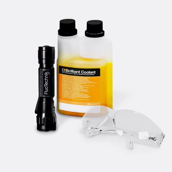 Lecksuche-Set mit UV-Farbstoff für Fahrzeugkühlsysteme – 100-ml-Flasche